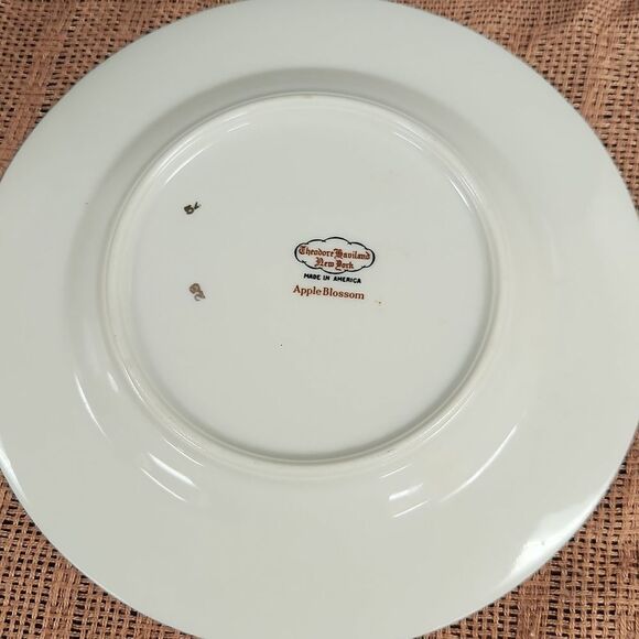 Theodore Haviland Apple Blossom Floral Salad Plate 8" - Picture 2 of 3